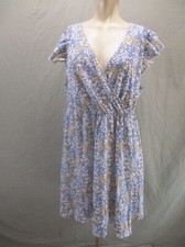 NWOT SHEIN CURVE Size 2XL Women Floral Surplice Cap Sleeve Short Flare Dress 265