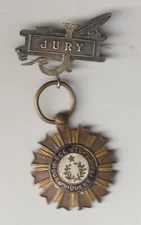 BIOGRAPHICAL SOCIETY INSIGNIA/BROOCH of FRANCE - Member of the JURY