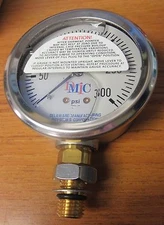 Delaware C-25SGSB07S Gauge 0-300 PSI