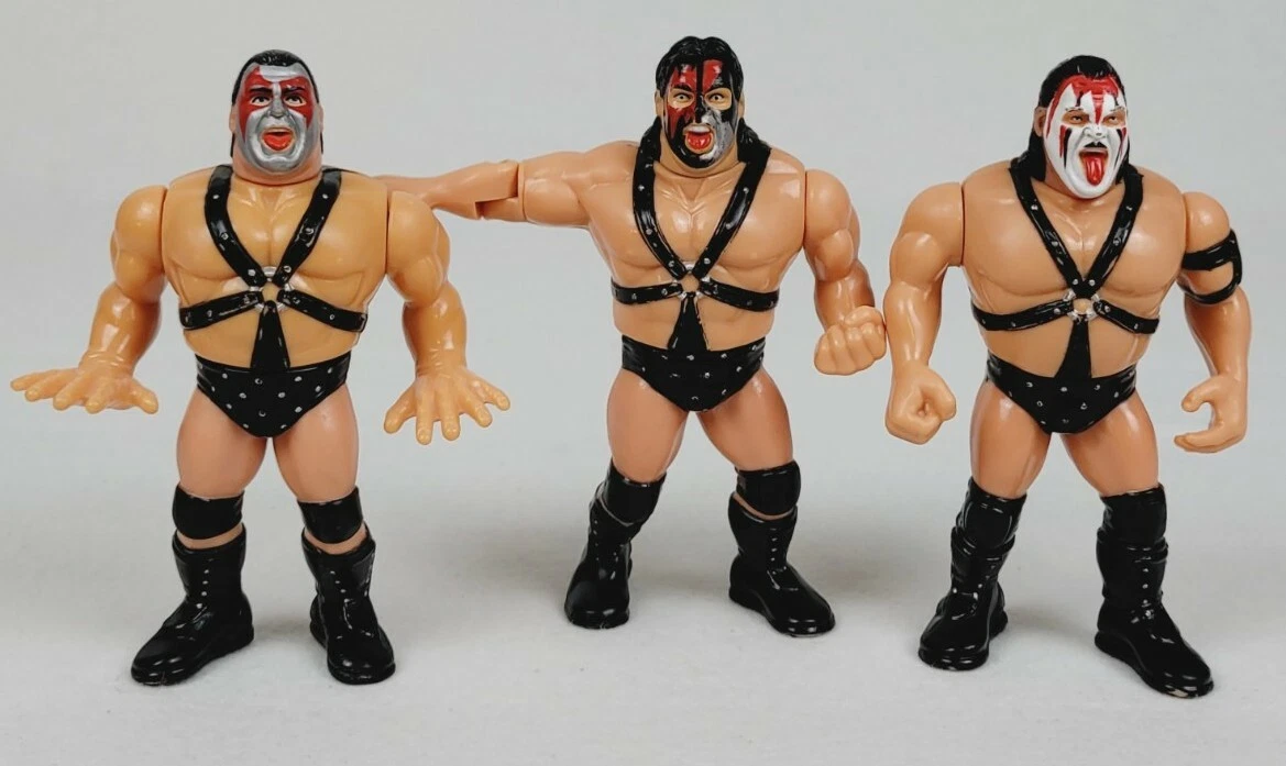WWF Hasbro Demolition Set of Ax Smash Crush Action Figures Tag Team WWE Legends