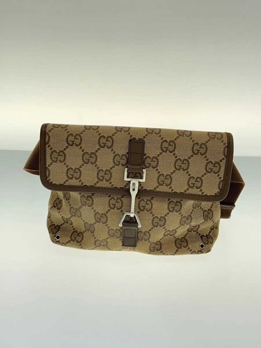 UNUSED GUCCI GG Logo Bum Shoulder Bag Pouch Waist Bag 202409M