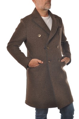 Bob Man Double-breasted coat Beige 14023