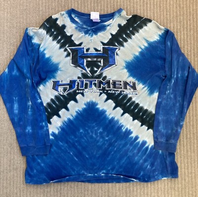 Liquid Blue Hitman XFL Xtreme Football League Longsleeve Tie Dye Shirt XXL Y2K