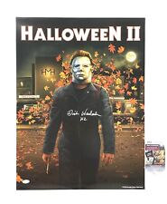 Halloween II Dick Warlock Signed Scream Factory Poster Michael Myers Horror JSA Halloween II Dick Warlock Signed Scream Factory Poster Michael Myers Horror JSA