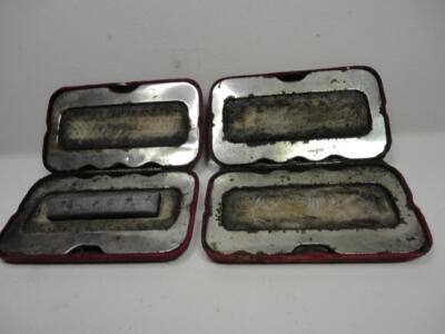 case fish with hook sharpener on it Vintage Hong Kong Red Cases Fish Hook Hone Sharpener Maine Estate find