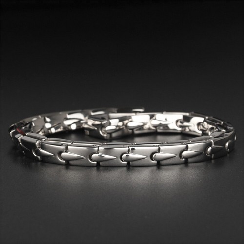 Silver Titanium Steel Ultra Strength Magnetic Therapy Energy Necklace +Gift Box - Picture 6 of 12