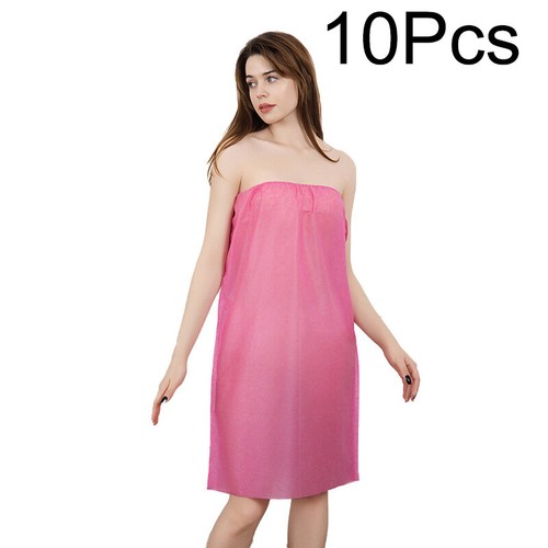 1/10PCS Disposable Bath Skirt Bath Wrap Bathrobe Non-Woven for Salon Spa NEW - Picture 14 of 16