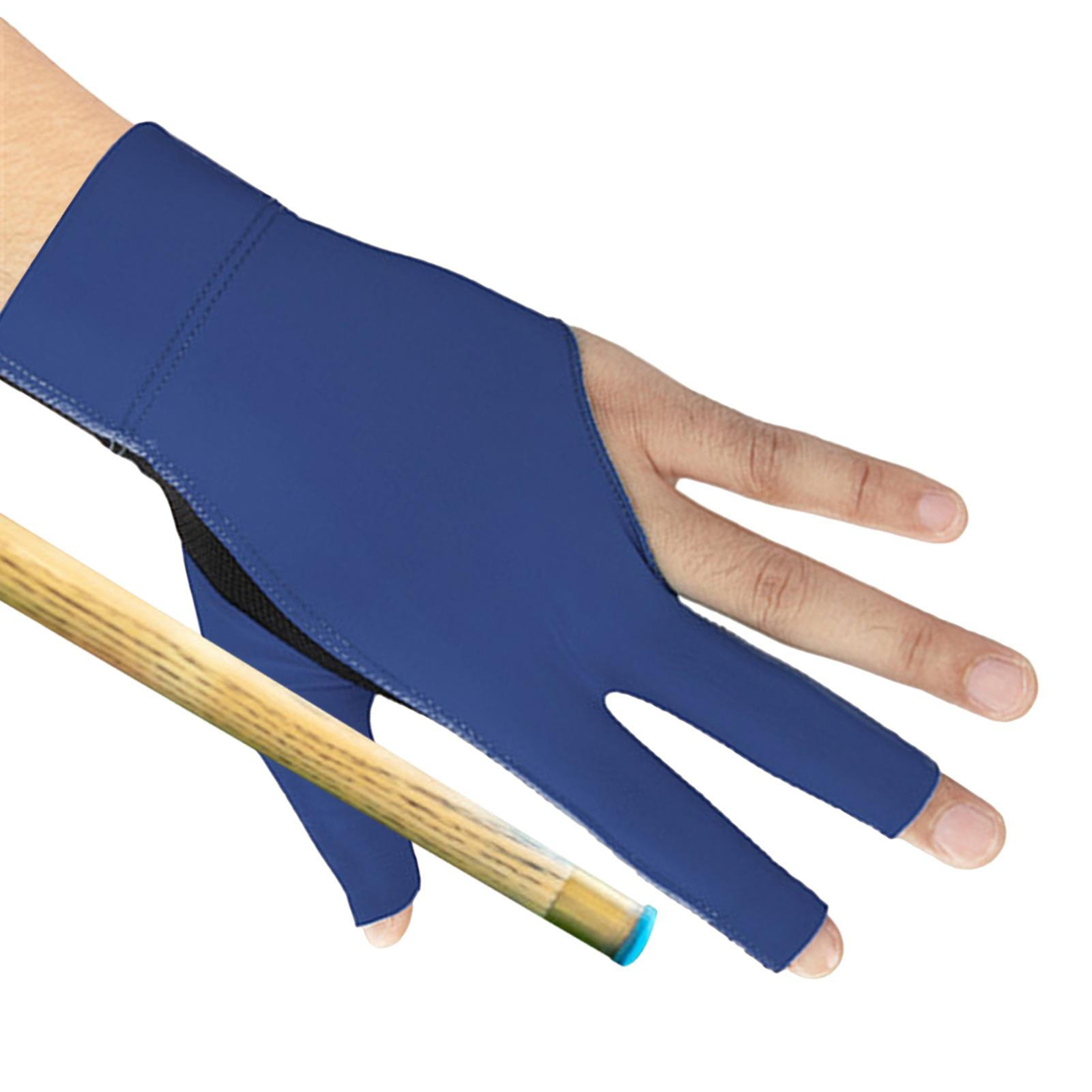 Elastic 3 Fingers Billiards Glove Breathable Stretch Pool Cue Sport Show Glove