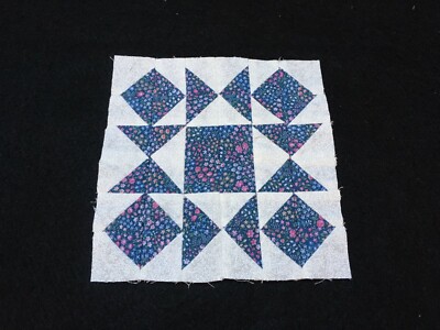 PATCHWORK QUILT BLOCK - MINI COMBINATION STAR - 6.5 '' x 6.5 - HAND MADE - QB 208