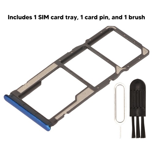 (Blue) SIM Card Slot Tray Holder SIM Card Adapter Sim Card Tray Pin - Photo 3 sur 12