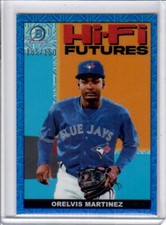 2022 Bowman Hi-Fi Futures Mega Box Blue Mojo Refractor 085/150 Orelvis Martinez