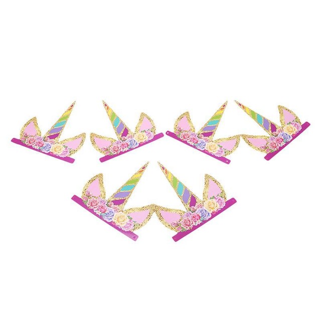 Christmas Birthday Party Kids Hat Glitter Cone Paper Cap