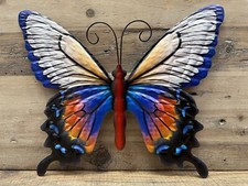Butterfly Colorful Metal Wall Decor 10.5" x 9"