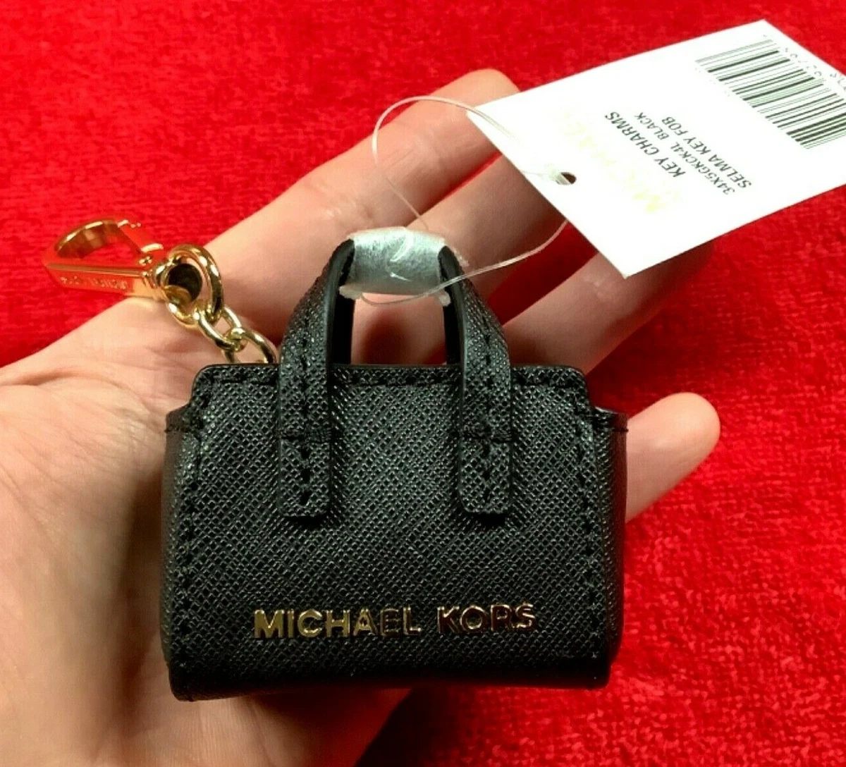 H Black Keychain Bag Charm- Order Wholesale