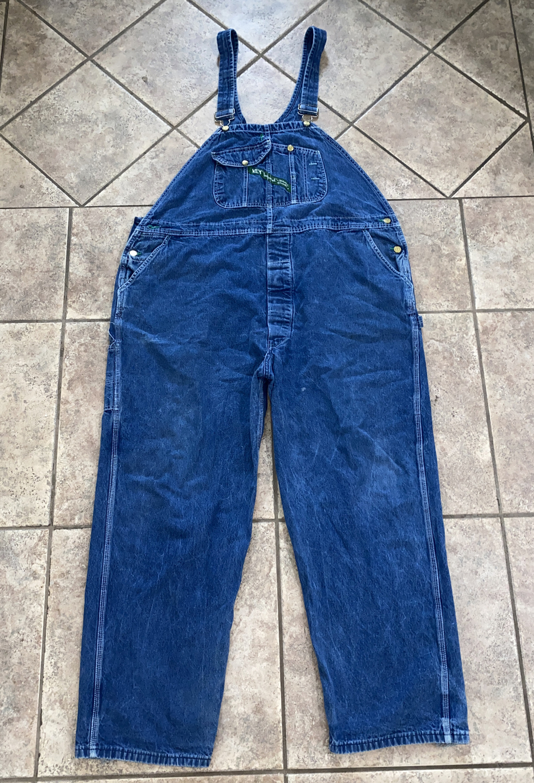 Key Imperial Mens Blue Aristocrat Denim Jean Overalls… Gem
