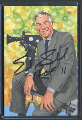 Goal Line Art Card Ed Sabol HOF Signed Autograph Auto PSA/DNA
