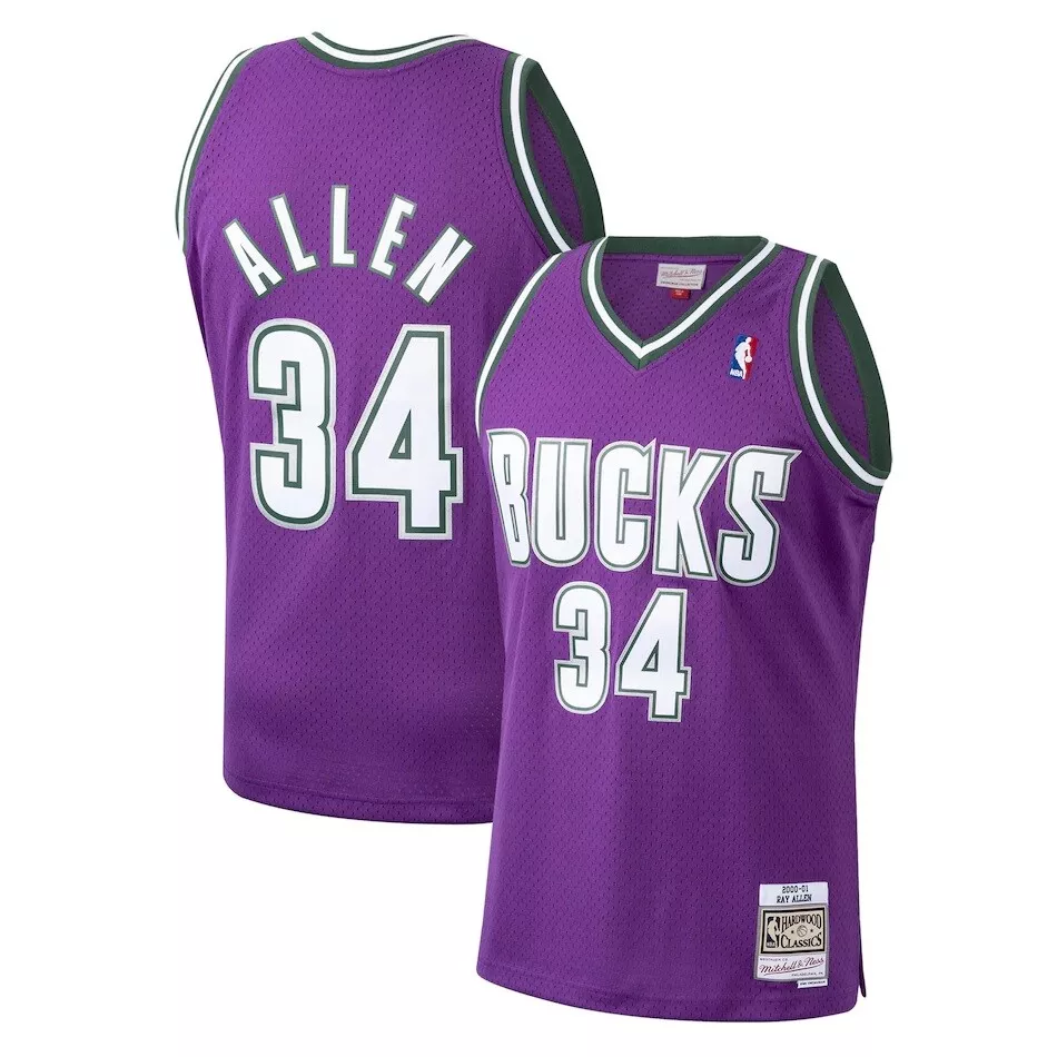 Ray allen hotsell bucks jersey white