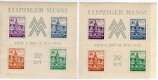 SBZ MiNr Leipzig Fair ** Blocks No. 5 XA (III) and No. 5 Ya (VIII); BPP Findings