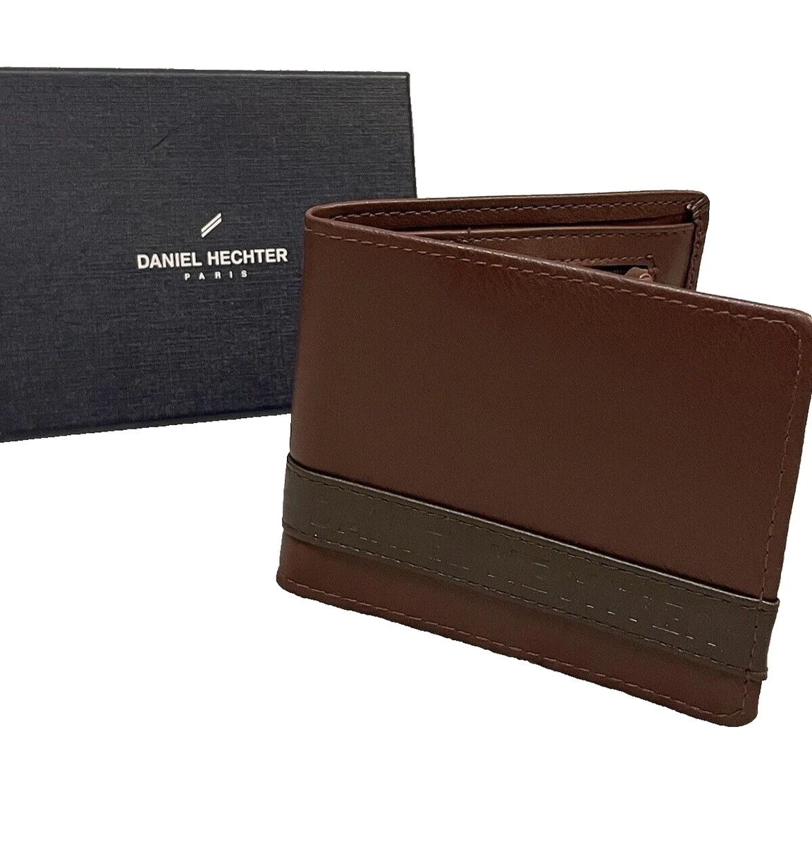 Daniel Hechter Paris Atlas Brown Cash Card Pocket Wallet