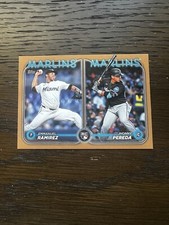 2024 Topps Update Miami Marlins Rookie Combos Gold /2024 - No. US185 