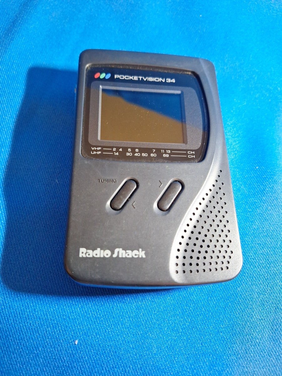 Vintage Radioshack Color Portable LCD TV Pocketvision 34 Model