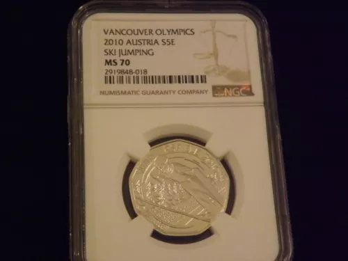 2010         OLYMPICS       Ski Jump    Austria        NGC  MS 70