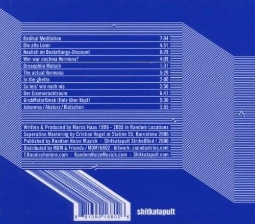 T.RAUMSCHMIERE - RANDOM NOIZE SESSIONS 1 CD NM- - Picture 2 of 2