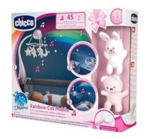 CHICCO FIRST DREAMS RAINBOW COT MOBILE GIOSTRINA CON PROIETTORE ARCOBALENO ROSA