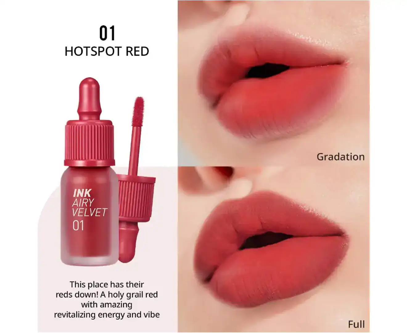 Peripera Peri'S Ink the Airy Velvet AD New 01 Hotspot Red 8G Lip Tint