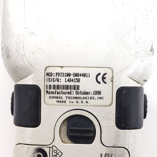 ESCÁNER DE CÓDIGO DE BARRAS SÍMBOLO PDT3100-S0844011 VENDIDO COMO ESTÁ - Imagen 6 de 6