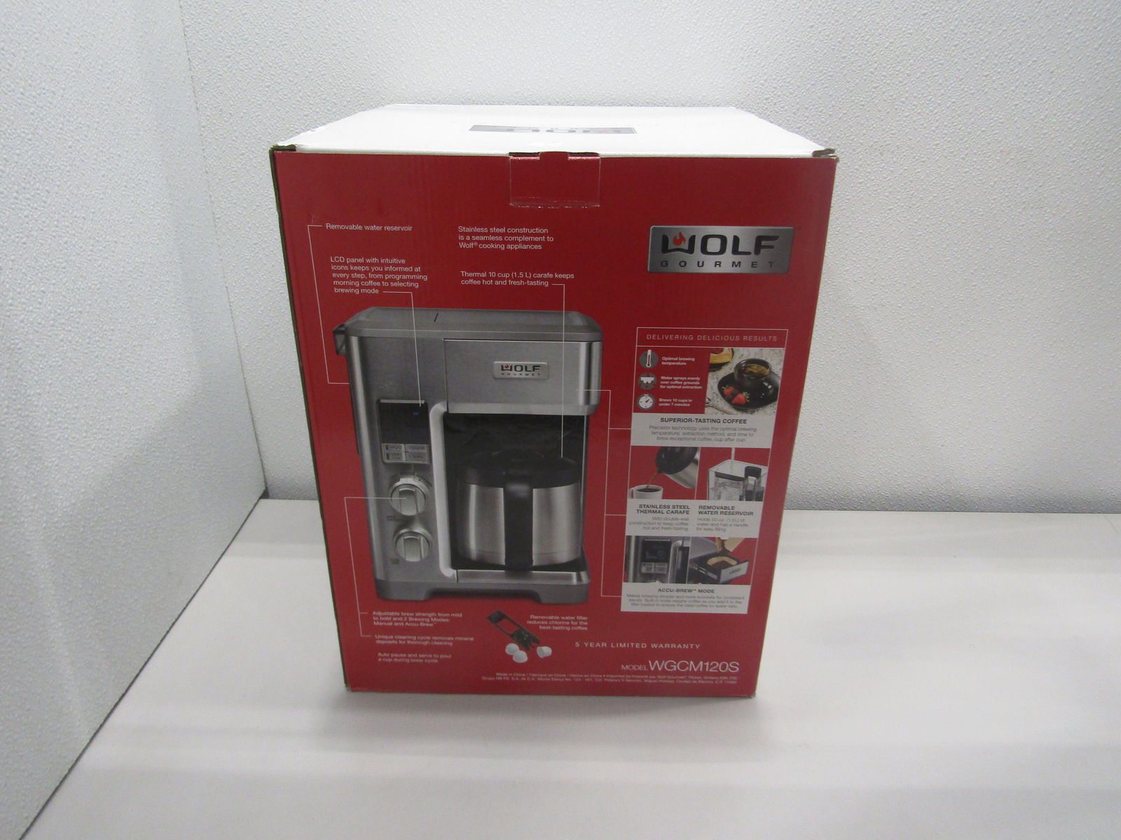 Wolf Gourmet Automatic Drip Coffee Maker WGCM100S eBay