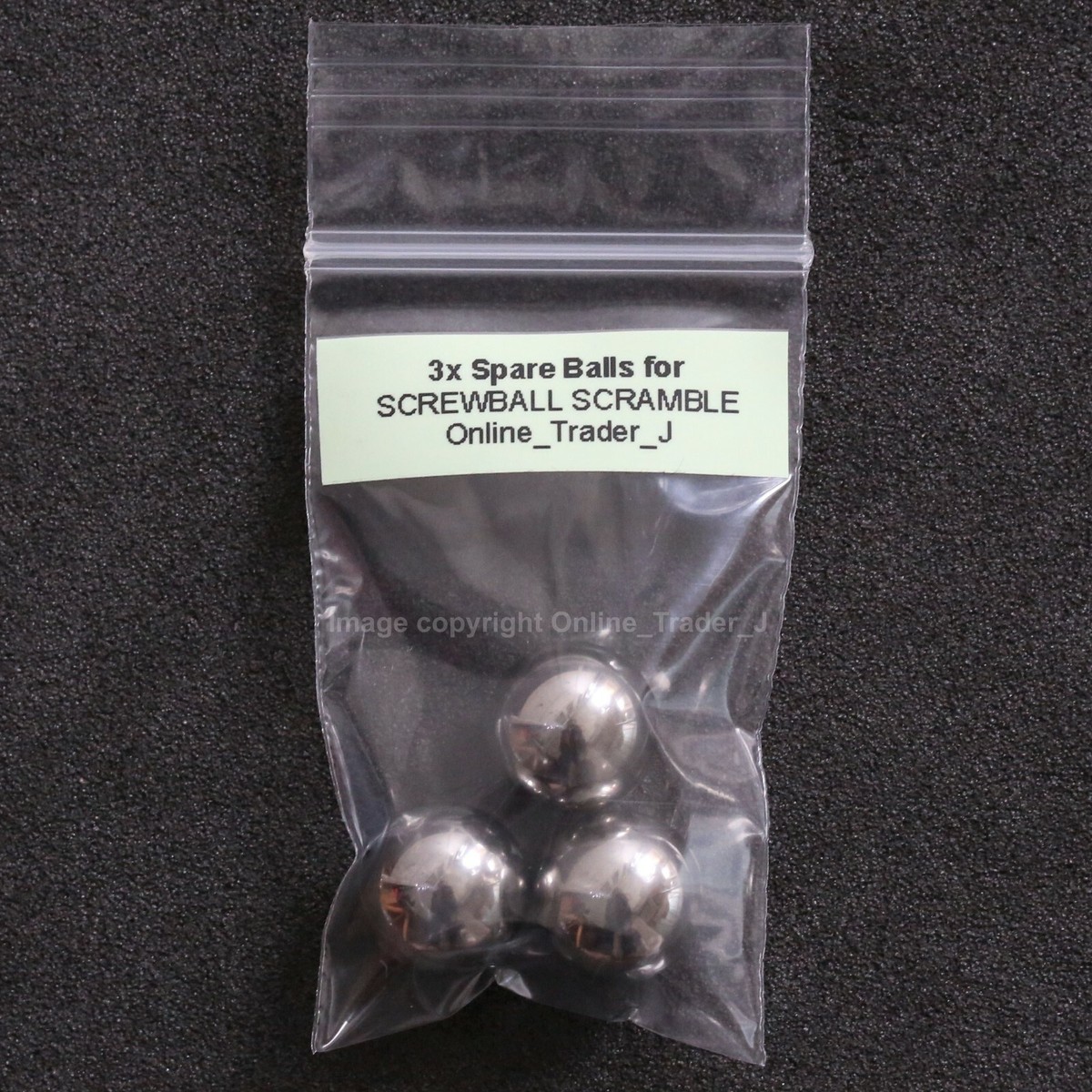 SCREWBALL SCRAMBLE Ball - 3x Replacement Metal Steel Ballbearing +