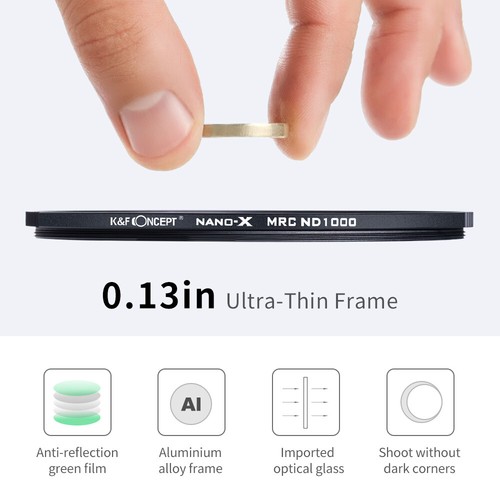 K&F Concept 82mm NDフィルター ND1000 真鍮製 | www.psychologiesport.fr