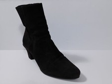 AUTHENTIC PRADA Women's Brown Suede Side Zip Ankle Boot Sz 38.5