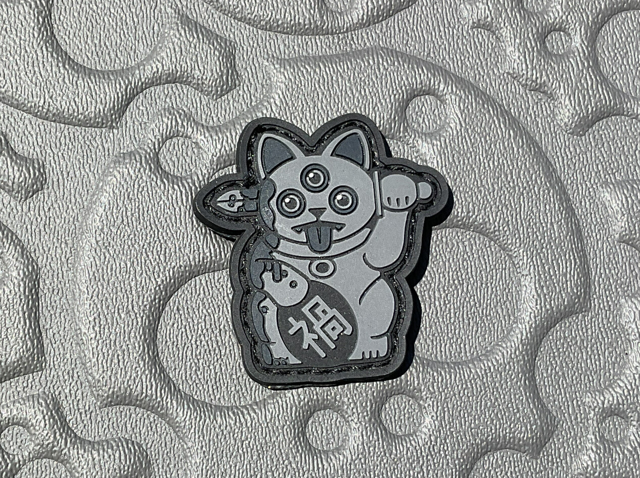 Playge Large Misfortune Cat- PVC Ranger Eye Patch Grey/Black RE Koch Tools