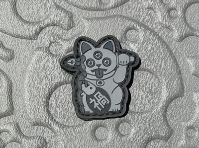 Playge Large Misfortune Cat- PVC Ranger Eye Patch Grey/Black RE Koch Tools