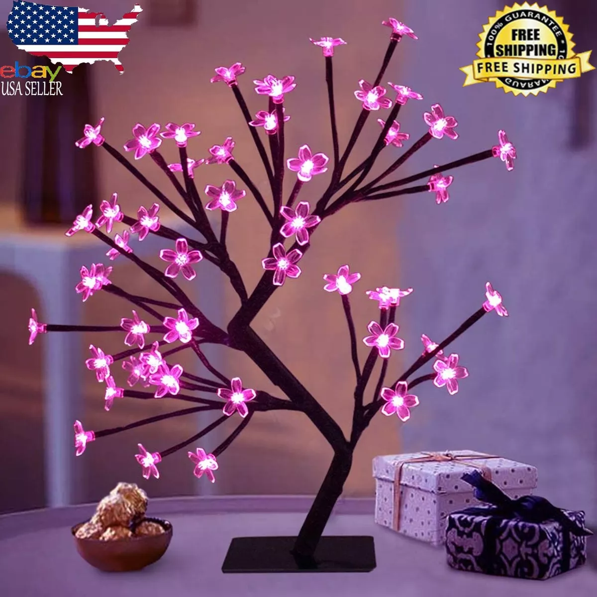 Led cherry blossom tree lamp online