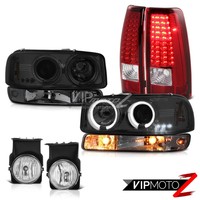 03 04 05 06 Gmc Sierra Chrome Fog Lights Red Clear Tail Bumper Lamp Headlights on sale 03 04 05 06 Gmc Sierra Chrome Fog Lights Red Clear Tail Bumper Lamp Headlights on sale