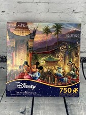 Thomas Kinkade Disney Mickey and Minnie Mouse 750 Piece Puzzle New Sealed Box