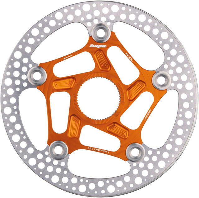 Hope RX Disc Rotor - 160mm, Center-Lock, Orange | eBay