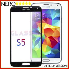 x 10 PEZZI NERO VETRO GLASS SCHERMO Ricambio SAMSUNG GALAXY S5 I9600 G900F