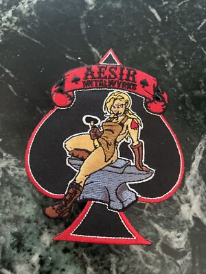AESIR Metalwyrks Custom Armour Medieval 4  PATCH Iron On Metal Anvil