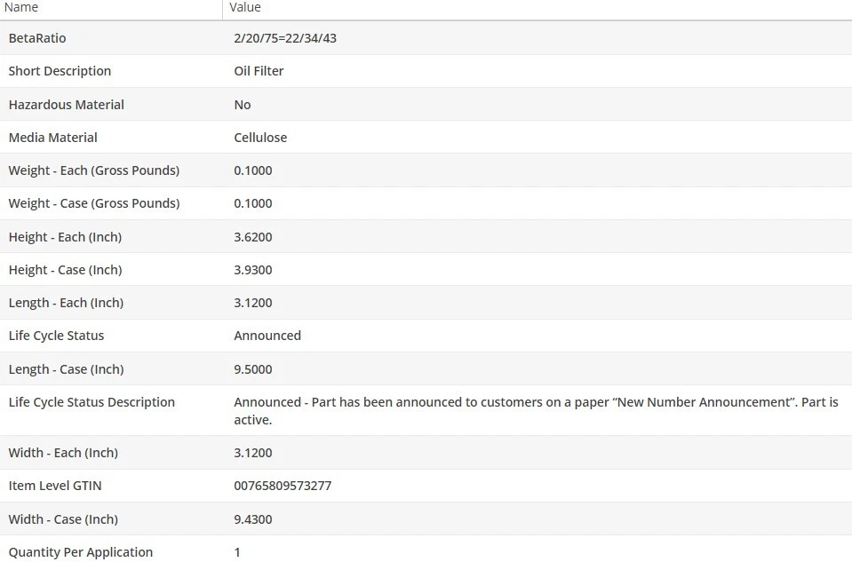 Filtro de aceite tipo OEM WIX para BMW 435I GRAN COUPÉ 2015-2016 L6-3,0 L Foto 4 de 4