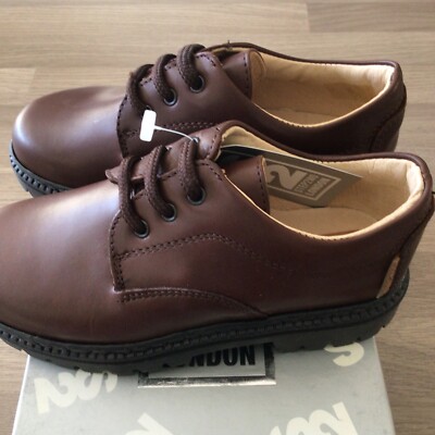 STEP2WO LONDON Genuine Leather Boston Boys Shoes UK Kid Size 11