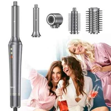 5-in-1 Hair Dryer Airstyler Ion Hot Air Brush, with 32 Mm Automatic Curling Iron