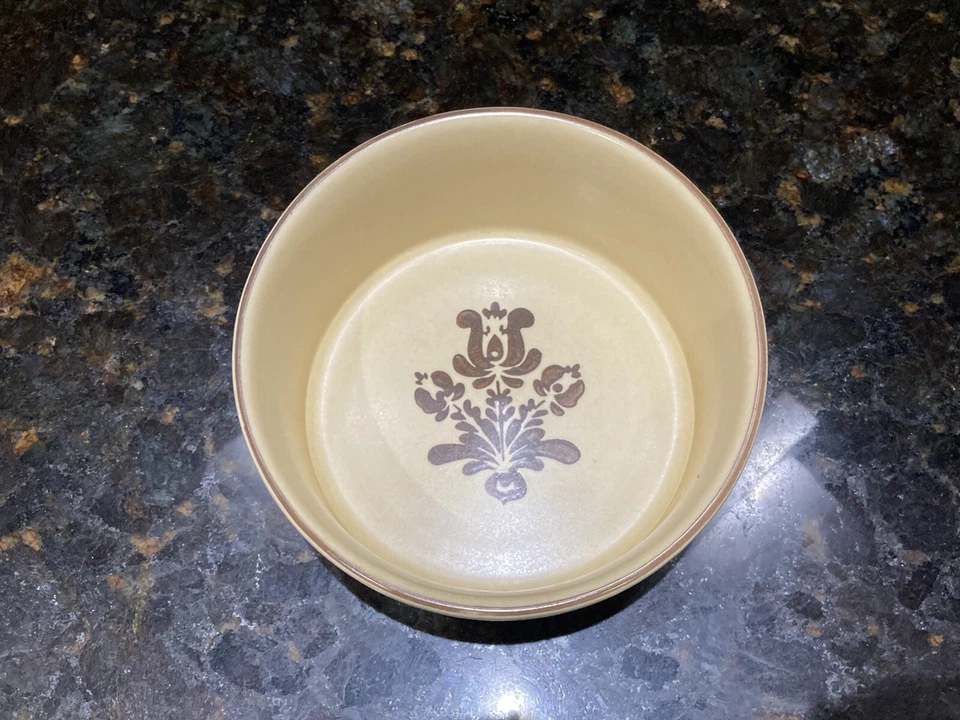 Cazuela acanalada Pfaltzgraff Village 6"x3" Souffle Baker Bowl #406  Foto 4 de 4
