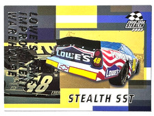 ROOKIE CARD HOF'er JIMMIE JOHNSON 2002 Press Pass Stealth USA FLAG LOWES CAR #52
