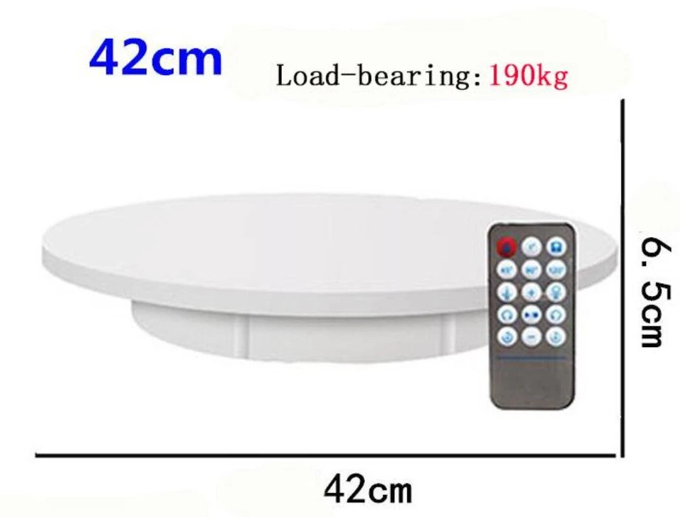 Electric Turntable Rotating Display Platform Photography Jewelry Model Base - Image 3 of 4