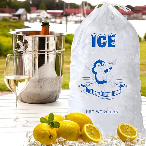 10pcs Heavy-Duty Bag of Ice with Drawstring Thickened Empty Ice Bags - Picture 9 of 15