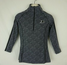 Peter Millar Crown Sport 1/4 Zip Black White Pullover Sun Protection Small